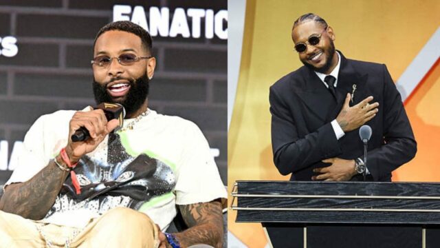 Carmelo Anthony hovorí o poznámke Odella Beckhama Jr. vo výške logo pochodového šialenstva