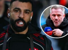 Carragher zničil „hanbu“ Salaha za „choreografickú“ podmaz z Liverpoolu, aby „hodil môj klub pod autobus“ Carragher zničil „hanbu“ Salaha za „choreografickú“ podmaz z Liverpoolu, aby „hodil môj klub pod autobus“