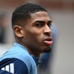 Cristhian Mosquera počas tréningu Arsenalu