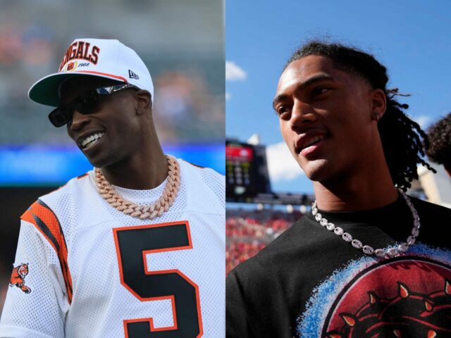 Chad Johnson otriasa náborovým príbehom štátu Ohio so správou „balíček“ logo pochodového šialenstva