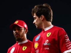 Charles Leclerc vyjadril súcit s Lewisom Hamiltonom, keďže 7x šampión F1 trpí ďalším katastrofálnym výkonom v kvalifikácii Lewis Hamilton z Ferrari po kvalifikácii na Veľkú cenu Abú Zabí 2025 F1 - Zdroj: Getty