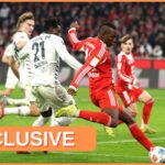 Nicolas Jackson sa rozcvičuje ako náhradník za Bayern Mníchov