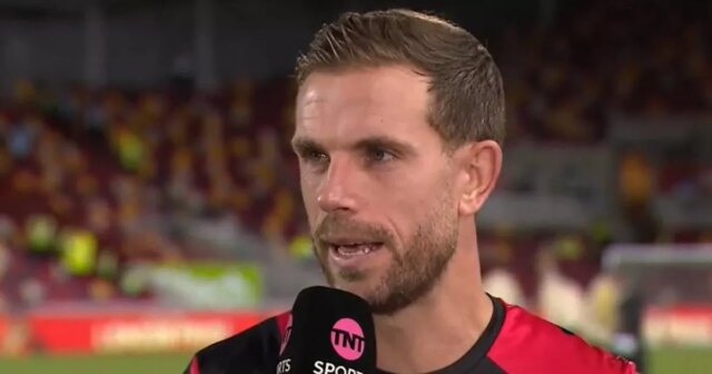 Čo povedal Jordan Henderson o tom, že sa Mo Salah Jordan Henderson dostal rozhovor pre TNT Sports po tom, ako pomohol Brentfordu vyhrať 3:2 nad jeho bývalým klubom Liverpoolom.