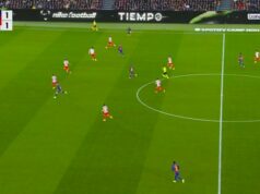 Dani Olmo vyháňa Barcelonu vpred proti Atléticu Madrid Dani Olmo vyháňa Barcelonu vpred proti Atléticu Madrid