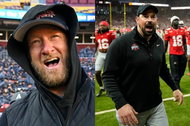 Dave Portnoy protestuje proti víťazstvu Ryan Day & Ohio State logo pochodového šialenstva