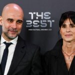 Hlavný tréner Manchestru City Pep Guardiola a jeho manželka Cristina Serra