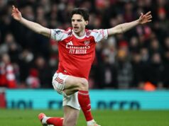 Declan Rice vynechá súboj Arsenalu proti Aston Ville pre zranenie kolena Declan Rice vynechá súboj Arsenalu proti Aston Ville pre zranenie kolena