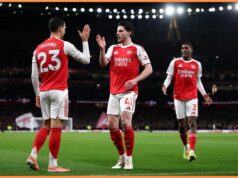 Declan Rice zmiernil obavy zo zranení po zápase Arsenal vs Brentford Declan Rice zmiernil obavy zo zranení po zápase Arsenal vs Brentford