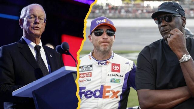Komisár NASCAR Steve Phelps počas dňa hlasovania do Siene slávy NASCAR v roku 2025. Zdroj: Getty
