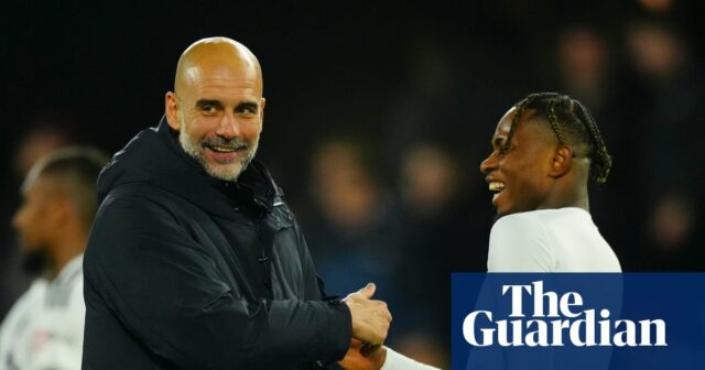 Fulham vs Manchester City, Premier League, Football, Craven Cottage, Londýn, Spojené kráľovstvo - 2. decembra 2025 IBA NA REDAKČNÉ POUŽITIE Žiadne použitie s nepovoleným zvukom, videom, údajmi, rozpismi zápasov, logami klubov/ligy alebo 