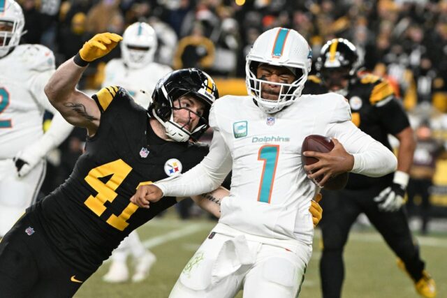Dolphins bench Tua Tagovailoa, začne nováčik QB Quinn Ewers NFL: Miami Dolphins v Pittsburgh Steelers