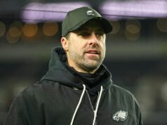 Dom ofenzívneho koordinátora Eagles Kevina Patulla po prehre vandalizoval Dom ofenzívneho koordinátora Eagles Kevina Patulla po prehre vandalizoval