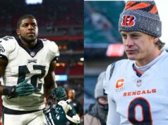 Emmanuel Acho nalieha na Joea Burrowa, aby sa vzdal „hlúpeho“ plánu Bengals hrať s ním vo zvyšku sezóny 2025 NFL logo pochodového šialenstva