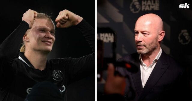 Erling Haaland odpovedá správou a spätným obrázkom potom, čo mu Alan Shearer zablahoželal k tomu, že najrýchlejšie dosiahol 100 gólov v Premier League
