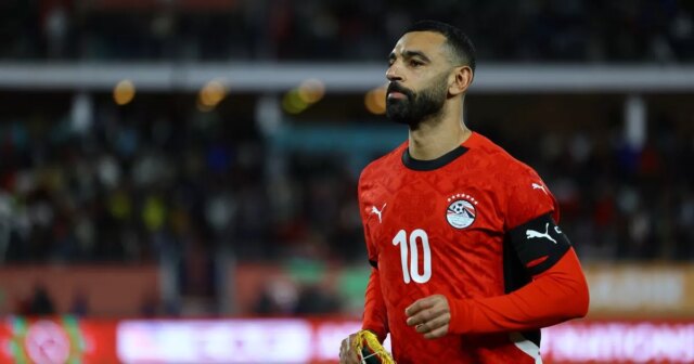 Mohamed Salah v akcii za Egypt. 