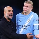 Erling Haaland sa po zápase rozpráva s manažérom Manchestru City Pepom Guardiolom