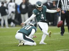 Ex-Eagles LB predznamenáva skazu pre budúcnosť Jakea Elliotta vo Philadelphii po katastrofálnom výkone v prvom polčase vs. Commanders logo pochodového šialenstva