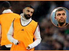 Fabrizio Romano o prestupovej situácii Mohameda Salaha Mohamed Salah v akcii za Liverpool proti Nottinghamu Forest