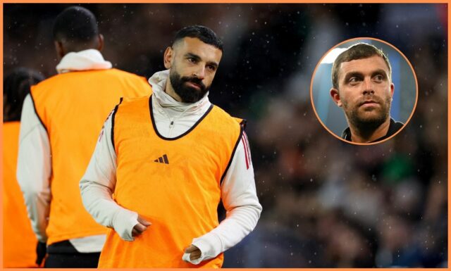 Mohamed Salah v akcii za Liverpool proti Nottinghamu Forest