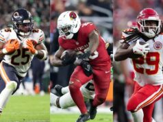 Fantasy futbalová projekcia pre RB preskúmaná na 14. týždeň logo pochodového šialenstva