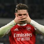 Výhra Arsenalu 1:0 pri prvej návšteve nového štadióna Evertonu Hill Dickinson ho poslala späť do čela ligy.