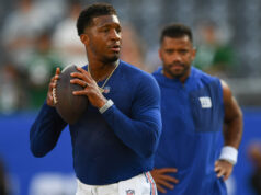 Fanúšikovia NFL reagujú, keď Jameis Winston dostane novú rolu hneď po Russelovi Wilsonovi počas Giants bye week logo pochodového šialenstva