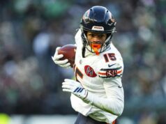 Fanúšikovia NFL reagujú, keď je Rome Odunze vylúčený zo 14. týždňa proti Packers logo pochodového šialenstva