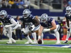 Fanúšikovia NFL vytrhávajú Chargers za údajnú snahu vykresliť Cowboys OL Cooper Beebe ako „rasistu“ logo pochodového šialenstva