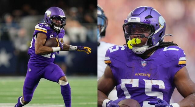 Fanúšikovia NFL znejú s Jordanom Masonom a Aaronom Jonesom starším, logo pochodového šialenstva