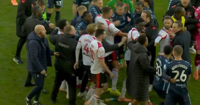 Frank Lampard bol zapojený do bitky na konci zápasu medzi Southamptonom a Coventry