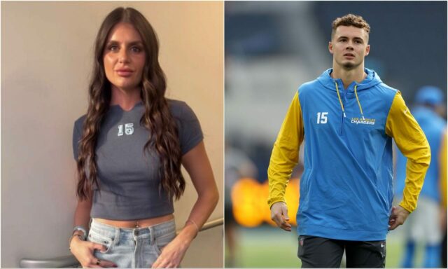 GF Sydney Ladda McConkeyho predvádza „bagy outfit“ pre zápas Chargers logo pochodového šialenstva