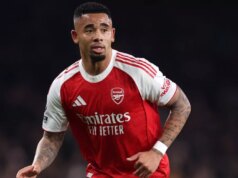 Gabriel Jesus prijal srdcervúce zranenie Arsenalu po „zanedbávaní“ manželky a detí Gabriel Jesus z Arsenalu počas zápasu Premier League proti Wolverhamptonu Wanderers