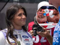 Hailie Deegan sa objavila v zápase Jake Paul vs Anthony Joshua, keď bývalá senzácia NASCAR prerušila kontrolu sociálnych médií Príbeh Hailie Deegan na Instagrame 19. decembra. Obrázok: Snímka obrazovky cez @hailiedeegan na Instagrame.