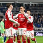 Viktor Gyokeres skóroval za Arsenal v zápase Premier League s Evertonom