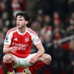 Declan Rice bol vynikajúcim hráčom Arsenalu v jeho súboji s Brentfordom.