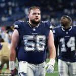 Ofenzívny mantinel Dallas Cowboys Cooper Beebe zasiahol v Los Angeles Chargers