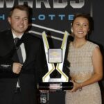 Layne Riggs po pretekoch NASCAR Truck Series na Bristol Motor Speedway. Zdroj: Getty