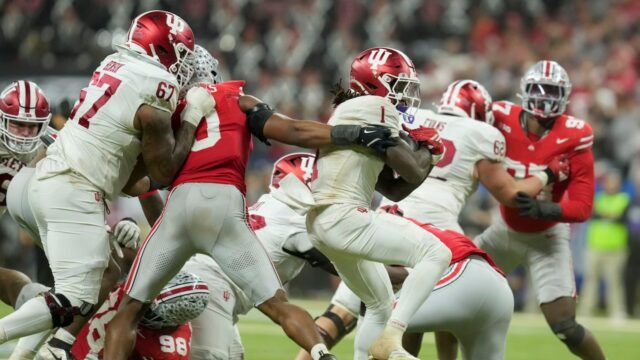 Indiana vyhrala šampionát Big 10 po tom, čo štát Ohio strelil short field goal
