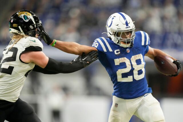 Jacksonville Jaguars vs. Indianapolis Colts predpokladaná štartovacia zostava a hĺbkový logo pochodového šialenstva