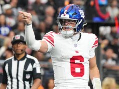 Jaxson Dart z Giants dvakrát skóroval a pomohol tak prerušiť sériu deviatich prehier Jaxson Dart z Giants dvakrát skóroval a pomohol tak prerušiť sériu deviatich prehier