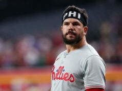 „Je to dobrá poistka, ak pôjde Kyle Schwarber“ logo pochodového šialenstva