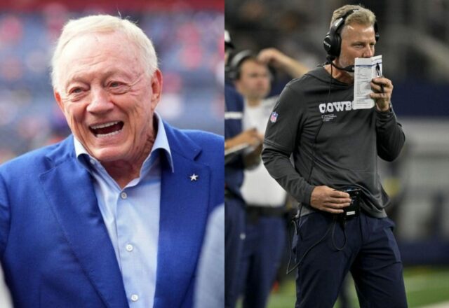 Jerry Jones „úprimne“ vyzýva Matta Eberflusa za to, že neopravil logo pochodového šialenstva