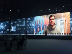 Kde zadarmo sledovať Best FIFA Awards – TV kanál, živé vysielanie a nominovaní Veľká obrazovka zobrazuje záznam Rodriho z Manchestru City po tom, čo bol menovaný v kategórii The Best FIFA Men's 11 počas odovzdávania cien The Best FIFA Football Awards 2024 na Aspire Academy.