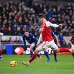 Viktor Gyokeres vystrelil z miesta a zabezpečil Arsenalu v sobotu rozhodujúce víťazstvo v Evertone