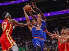 Knicks predĺžia horúci úsek, preplížte sa okolo voľne padajúcich Hawkov NBA: New York Knicks v Atlante Hawks