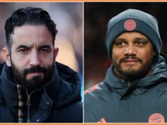 Kobbie Mainoo by mohol byť prestupovým cieľom Bayernu Kobbie Mainoo sa rozcvičuje na Man Utd