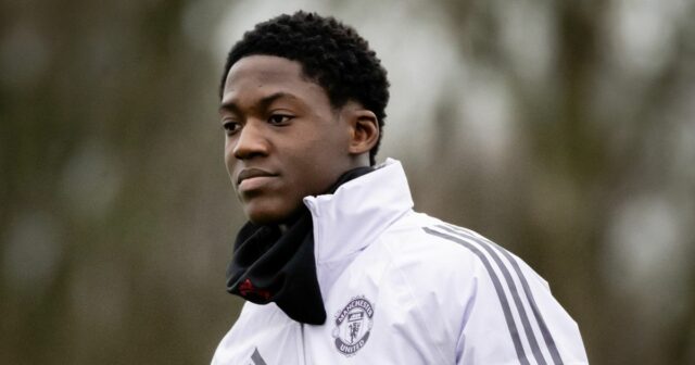 Kobbie Mainoo počas zápasu Man Utd vs Bournemouth