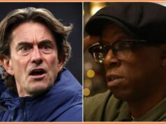 Komentáre Thomasa Franka odsúdil Ian Wright Thomas Frank reaguje počas zápasu Tottenham vs Fulham