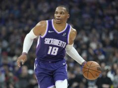 „Kráľ podceňovania“ – Fanúšikovia NBA hajlujú Russell Westbrook ako Kings Guard vymazal Magic Johnson z elitnej listiny logo pochodového šialenstva