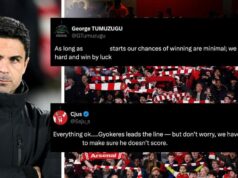 „Kým nastúpi, naše šance na výhru sú minimálne“ – Fanúšikovia si nie sú istí, že 27-ročná hviezda bude v základnej zostave Arsenalu čeliť Evertonu Arsenal fans question Mikel Arteta